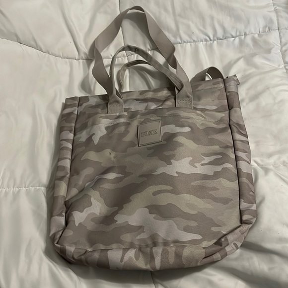 Gray Camo Convertible PINK bag